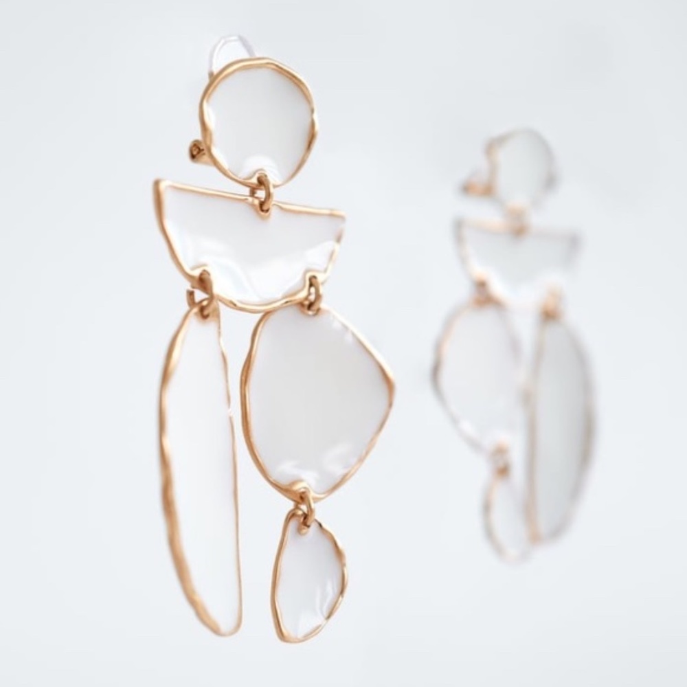 Enameled Drop Earrings! - Picture 5 of 5